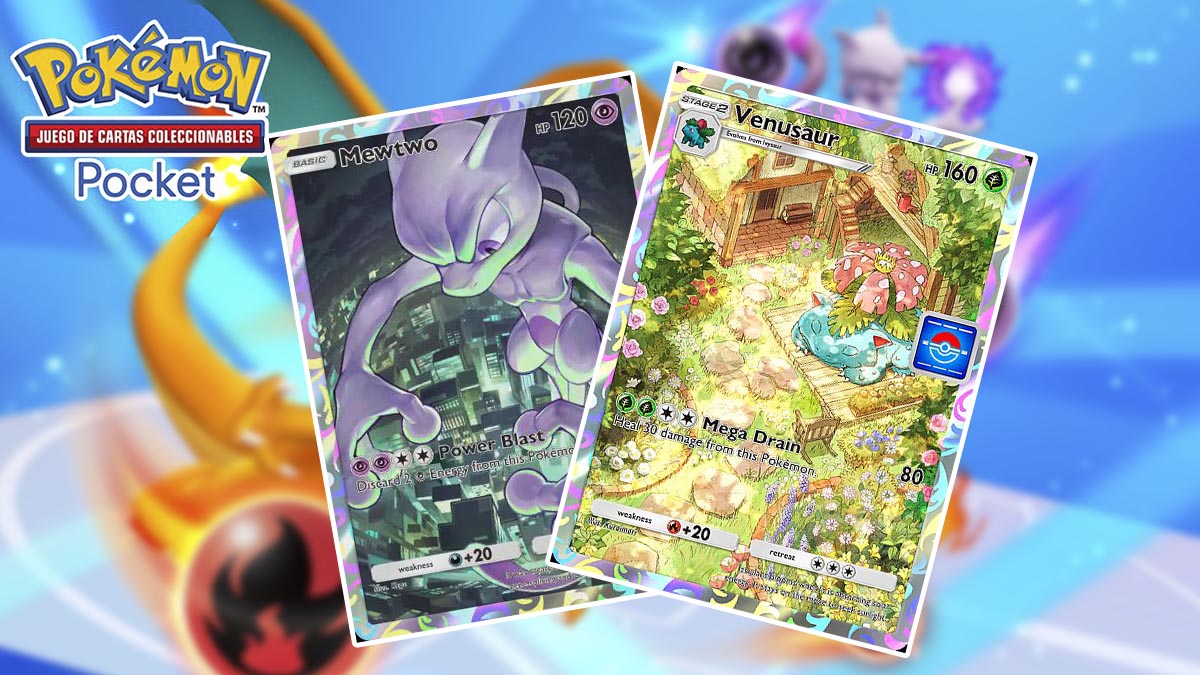 Estas son las cartas que llegaran en diciembre a JCC Pokemon Pocket