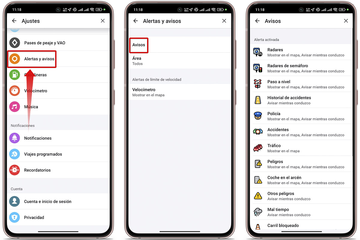 Cómo configurar Waze para que me avise de los radares paso a paso