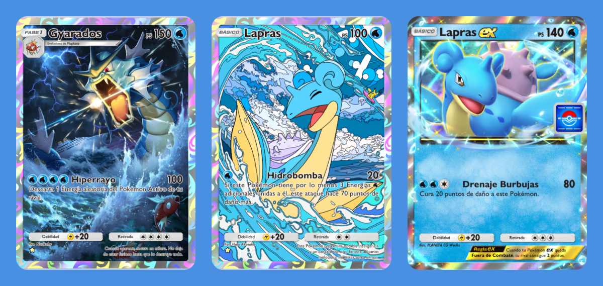 gyarados lapras ex jcc pokemon pocket