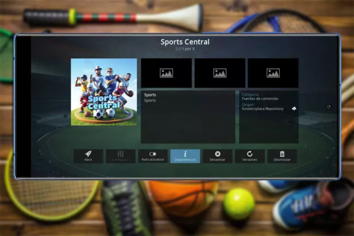 Mejores addons de Kodi para ver deportes gratis que aún funcionan - Sport Central