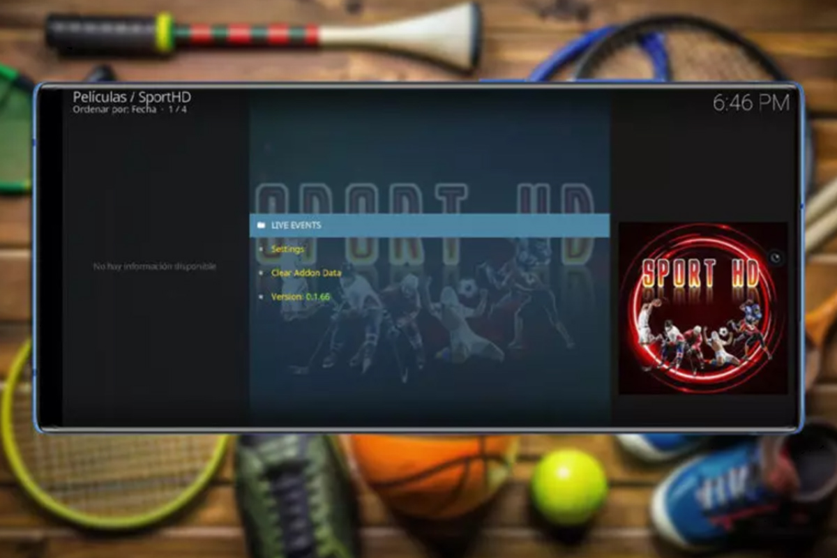 Mejores addons de Kodi para ver deportes gratis que aún funcionan - Sport HD