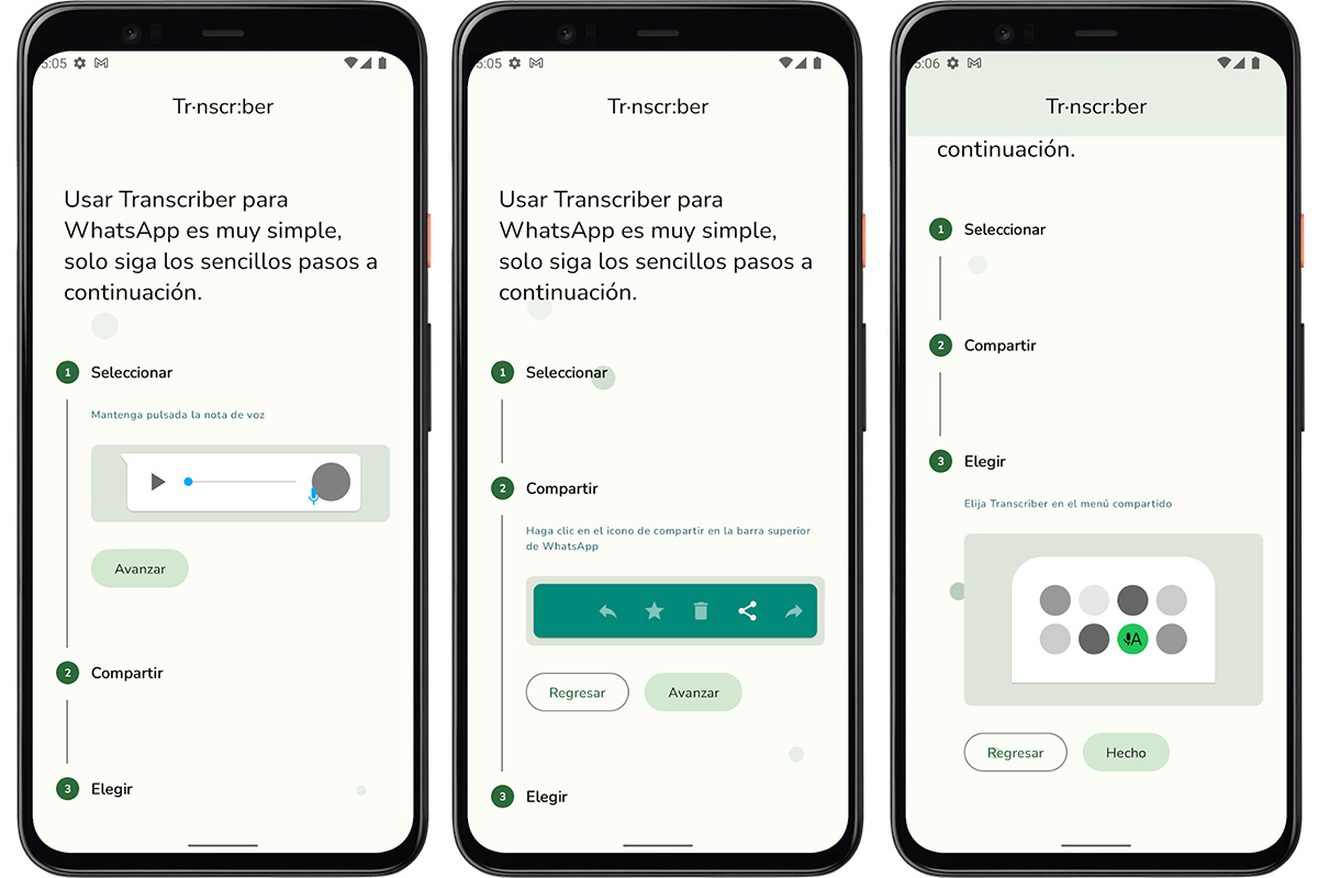 Mejores aplicaciones para transcribir audios en WhatsApp - Transcriber para WhatsApp