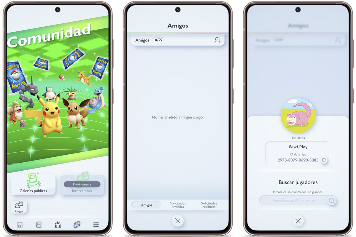 Mejores trucos para ganar más partidas en JCC Pokémon Pocket - añade amigos al juego