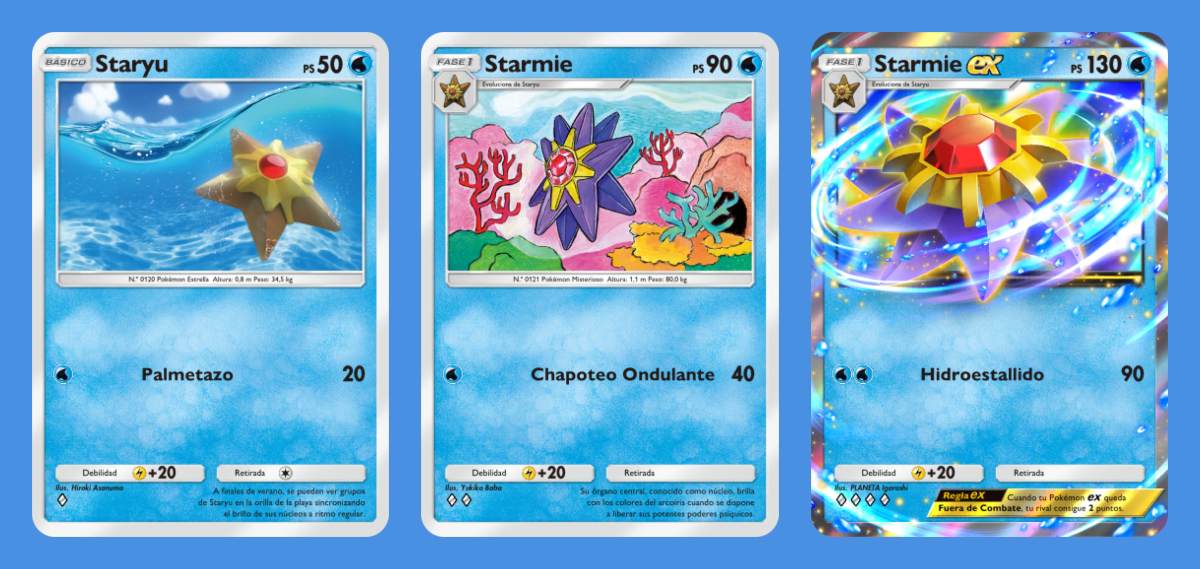 staryu starmie ex jcc pokemon pocket