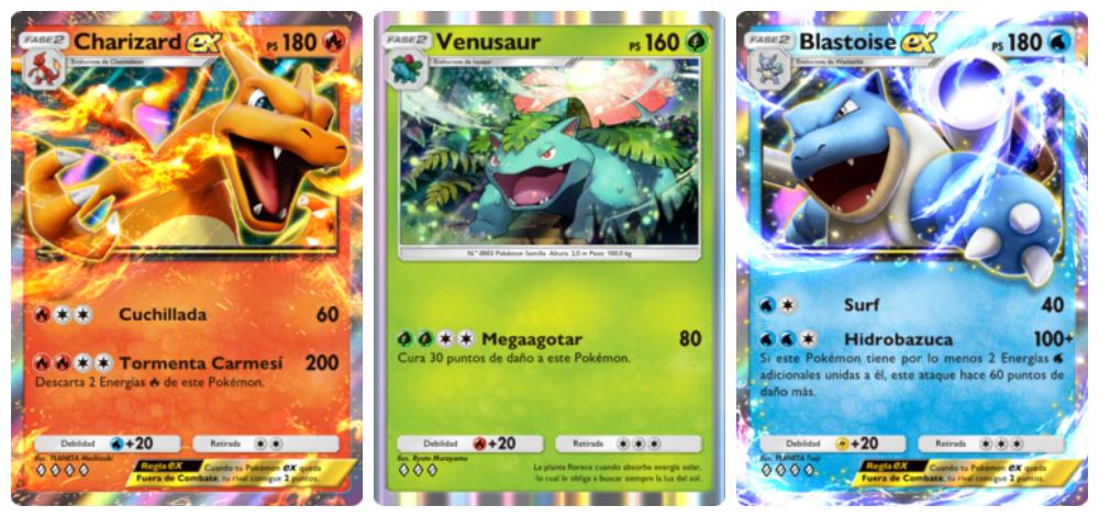 Los mejores decks de JCC Pokémon Pocket para ganar combates 3 trio inicial de kanto jcc pokemon pocket