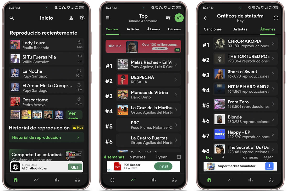 Las ventajas de usar stats.fm frente a esperar al Spotify Wrapped
