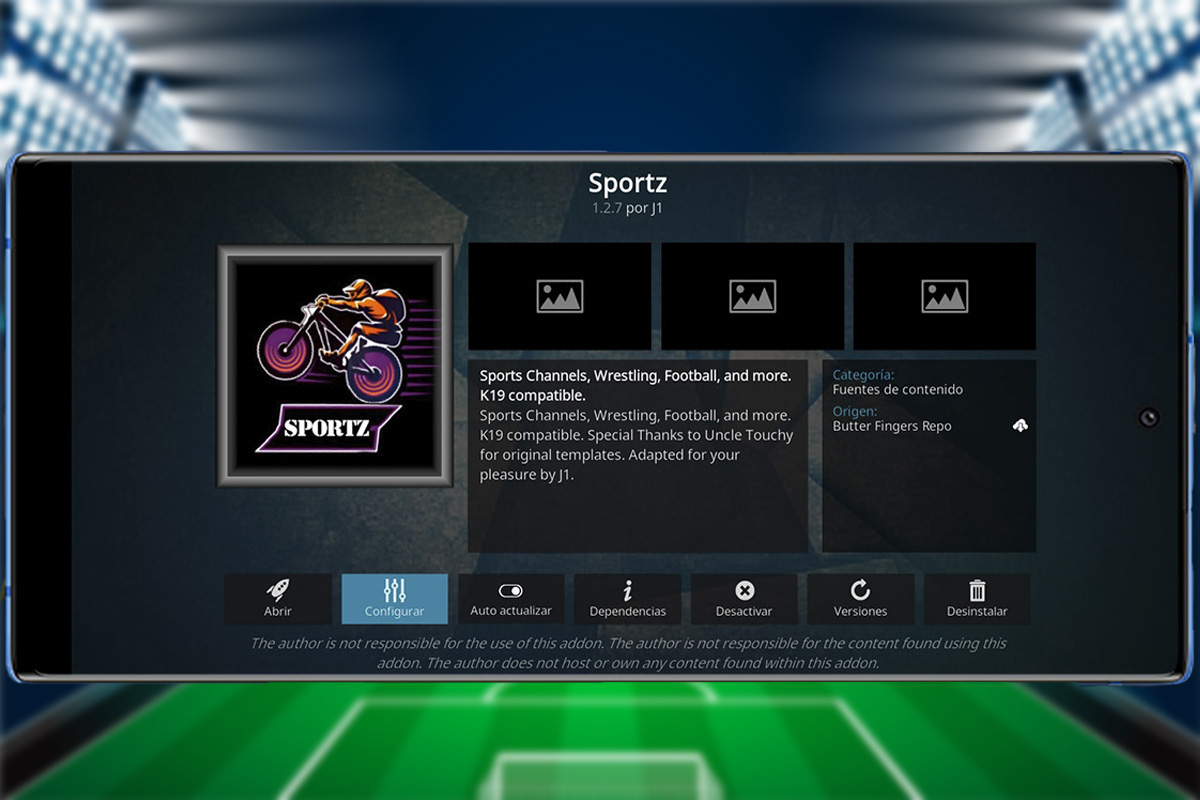 Addons para ver fútbol gratis - Sportz