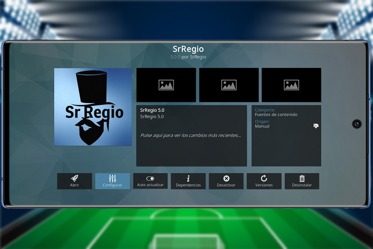 Addons para ver fútbol gratis - Sr Regio