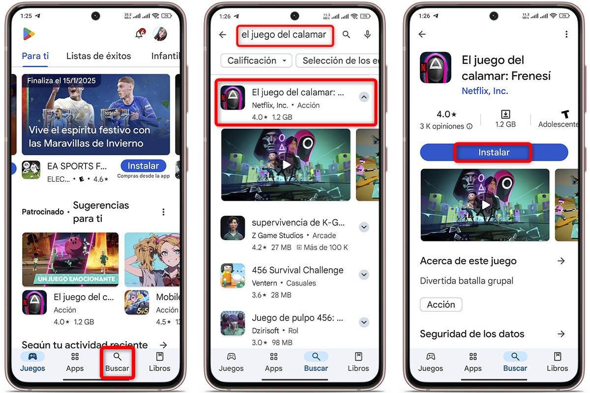 Así puedes descargar El juego del calamar: Frenesí de forma oficial desde Google Play