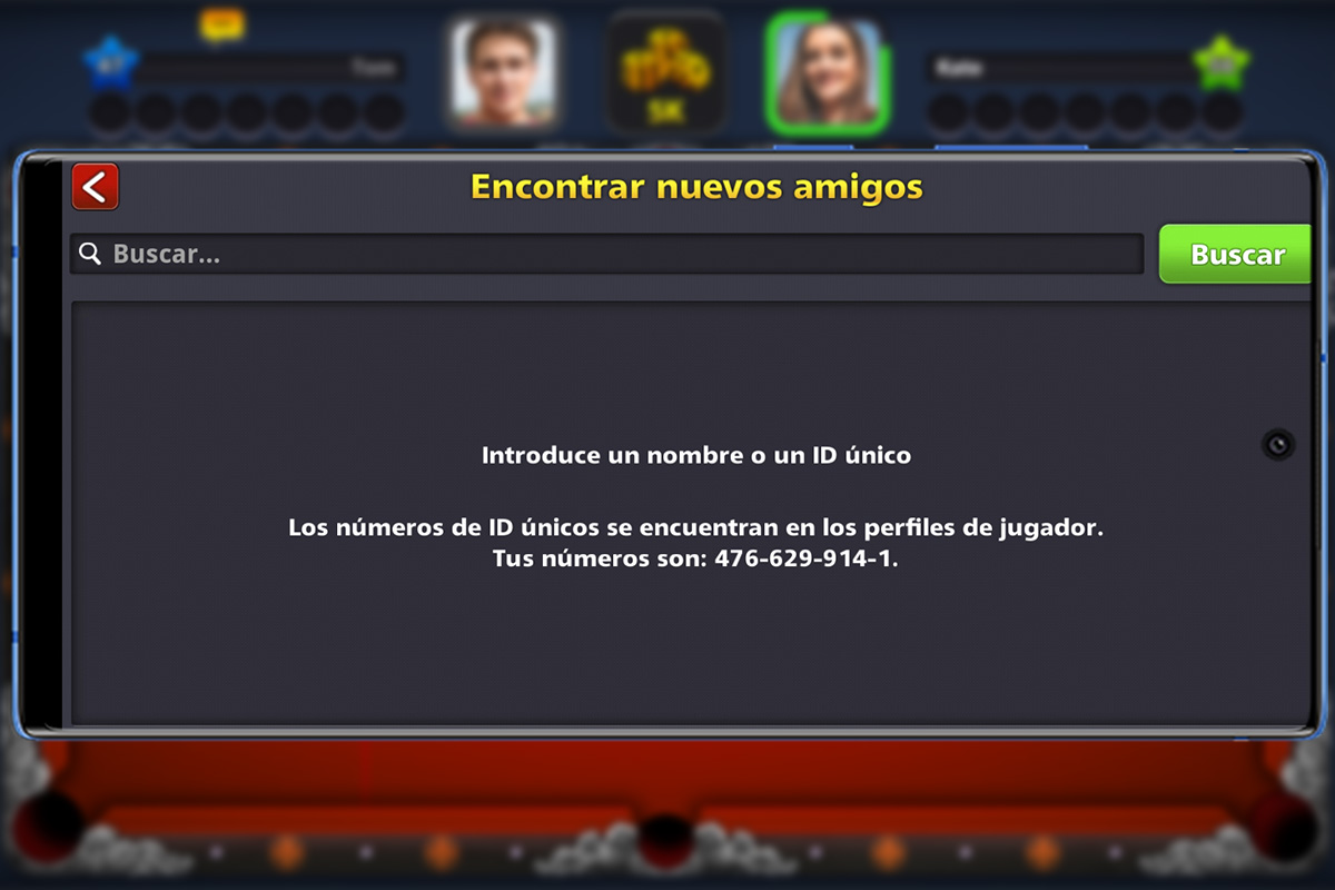 Encuentra nuevos amigos en 8 Ball Pool