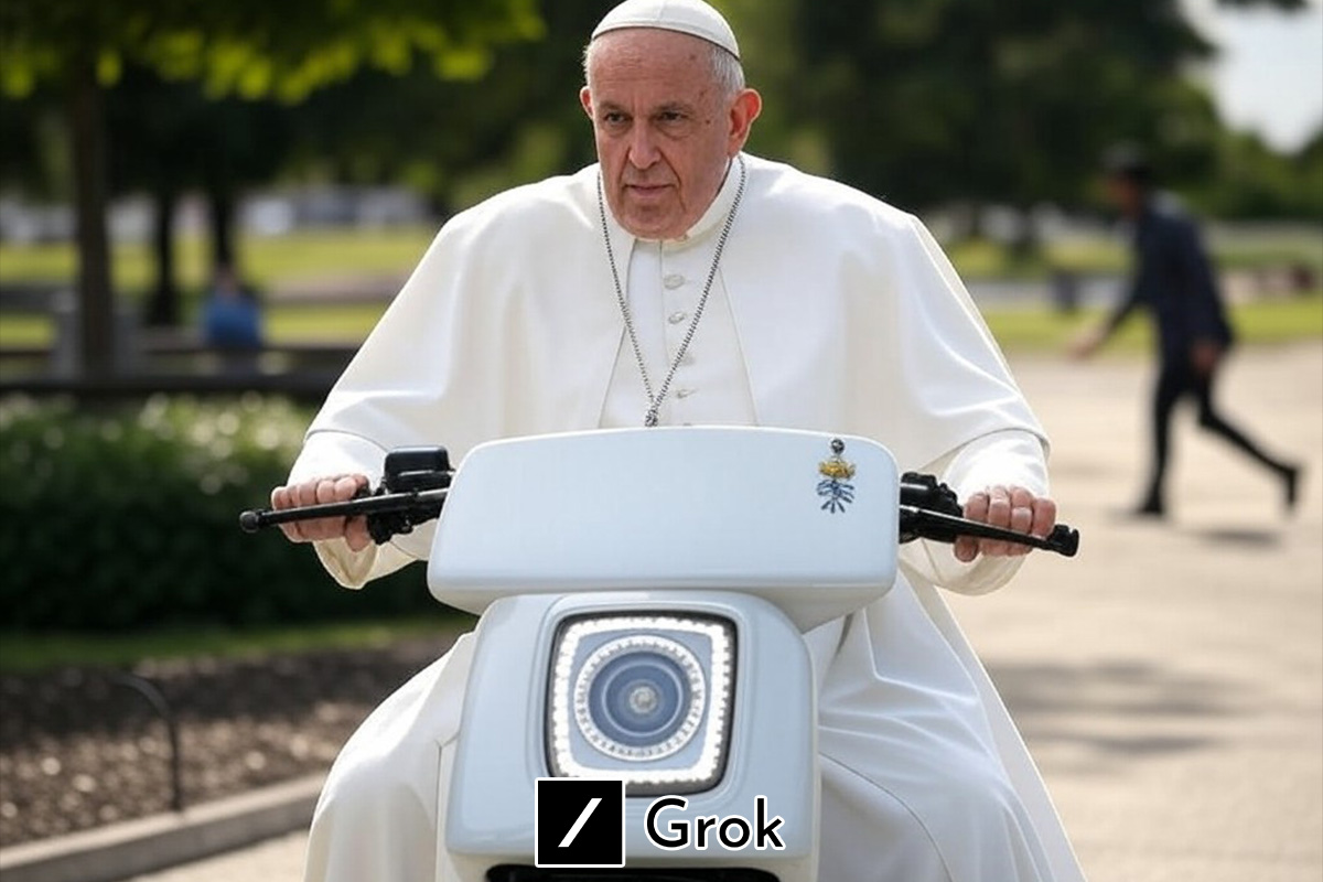 El Papa Francisco, repartiendo bendiciones
