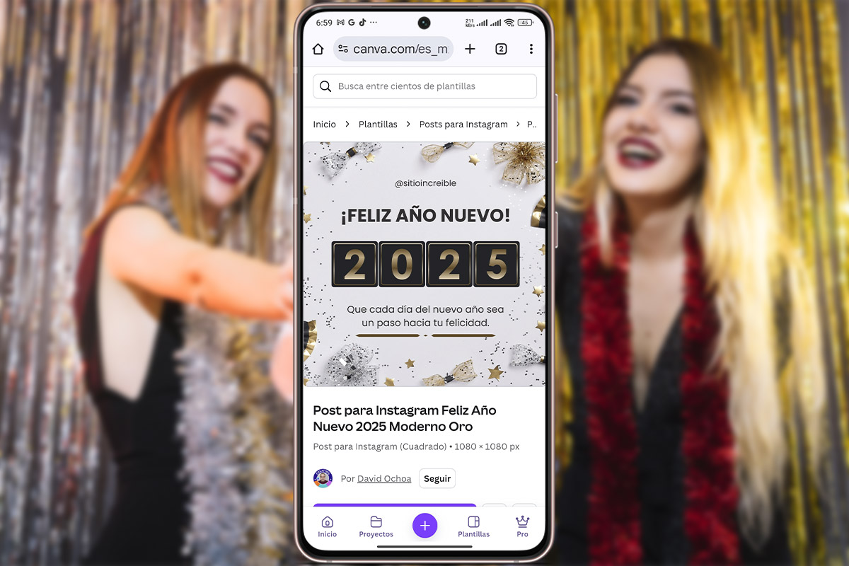 Plantillas con propósitos de año nuevo para Instagram Stories - Moderna y dorada