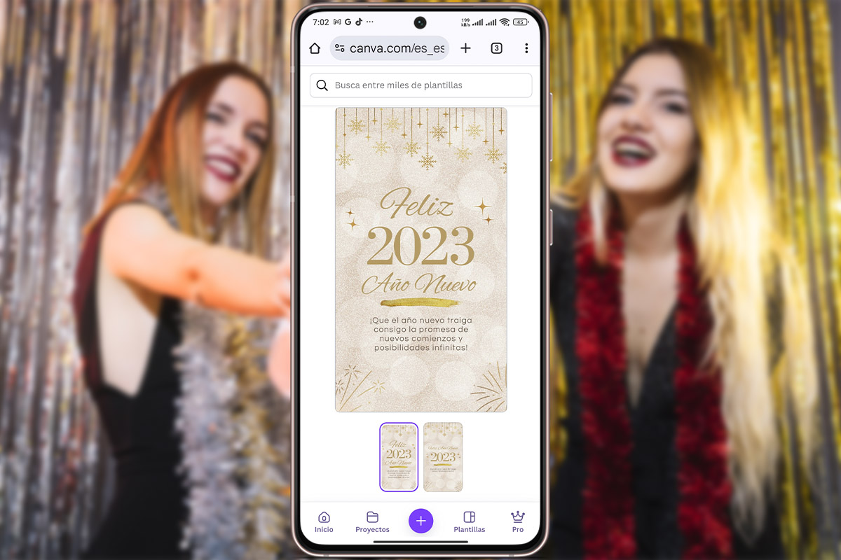 Plantillas con propósitos de año nuevo para Instagram Stories - Mensaje positivo