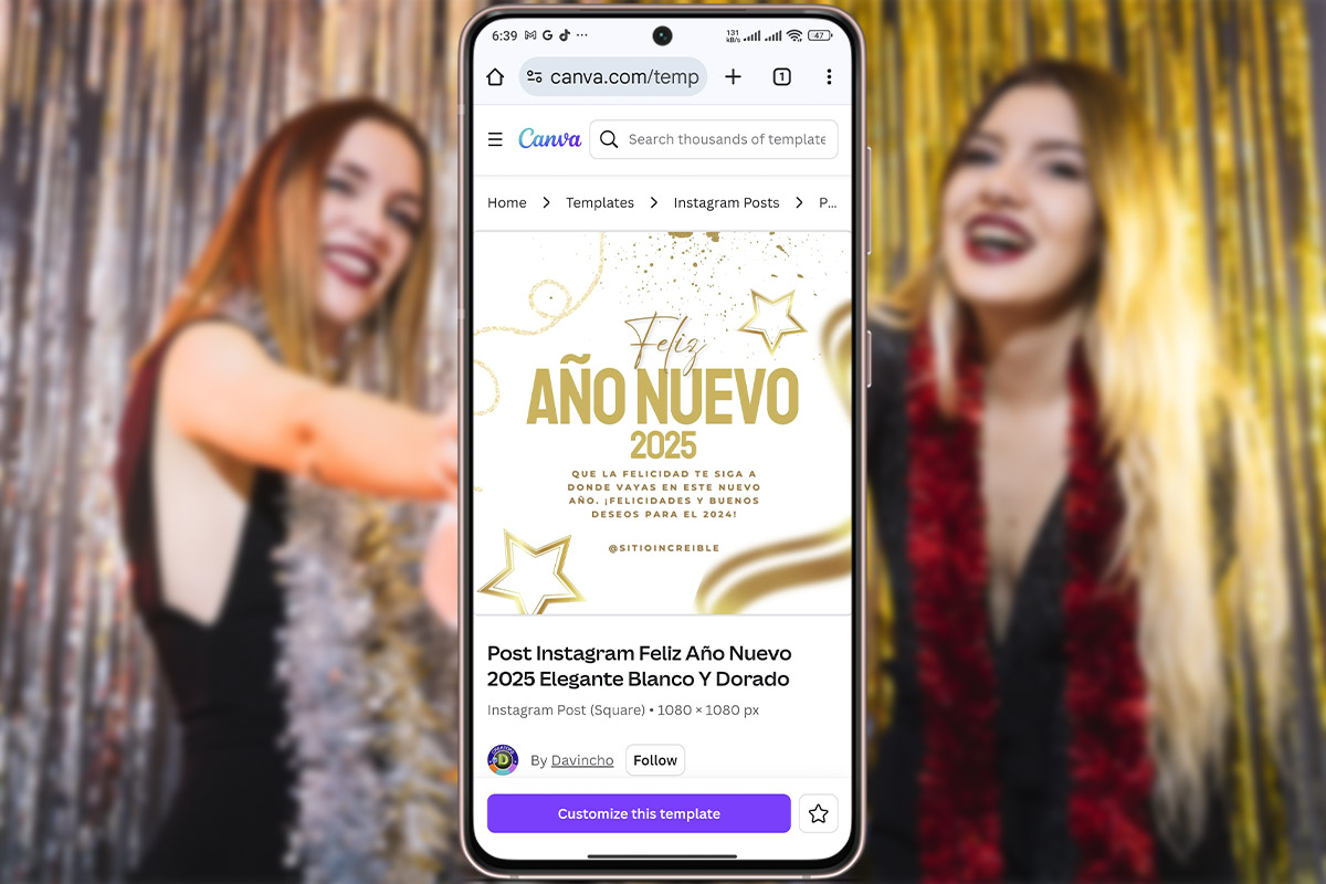 Plantillas con propósitos de año nuevo para Instagram Stories - Blanca y dorada