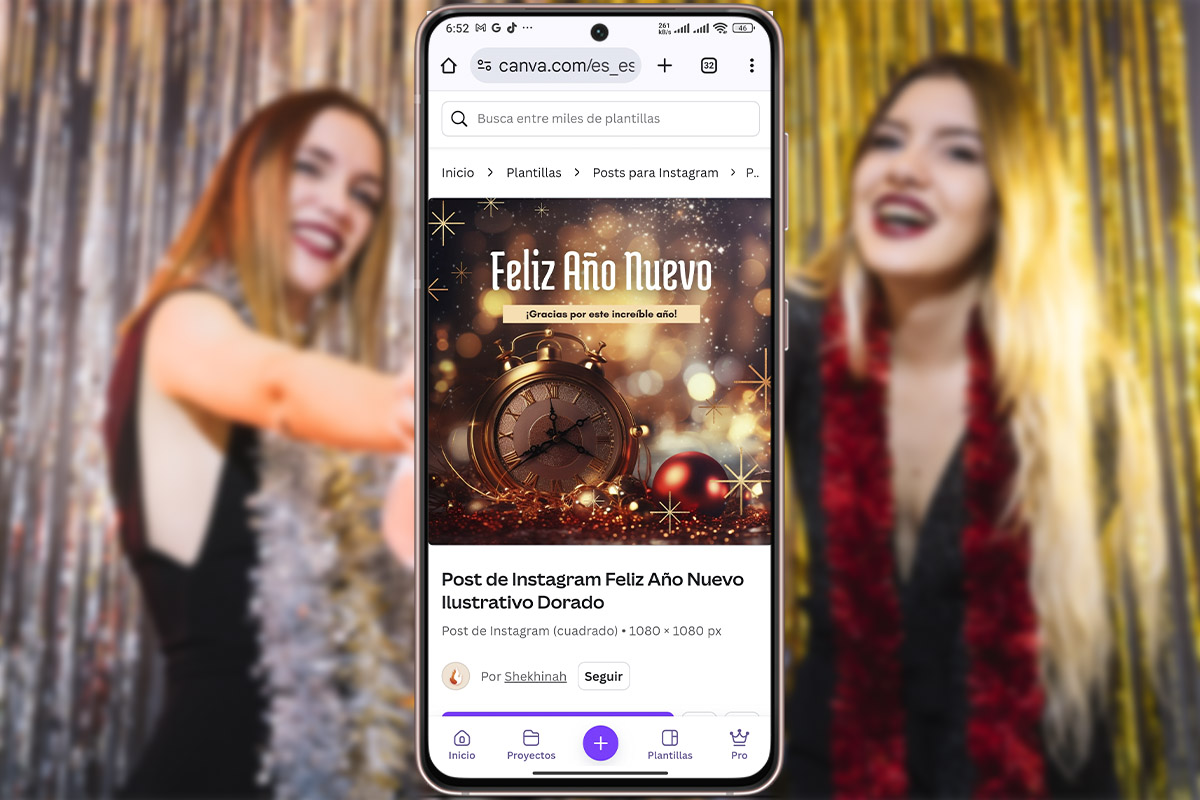 Plantillas con propósitos de año nuevo para Instagram Stories - Ilustrativa y dorada
