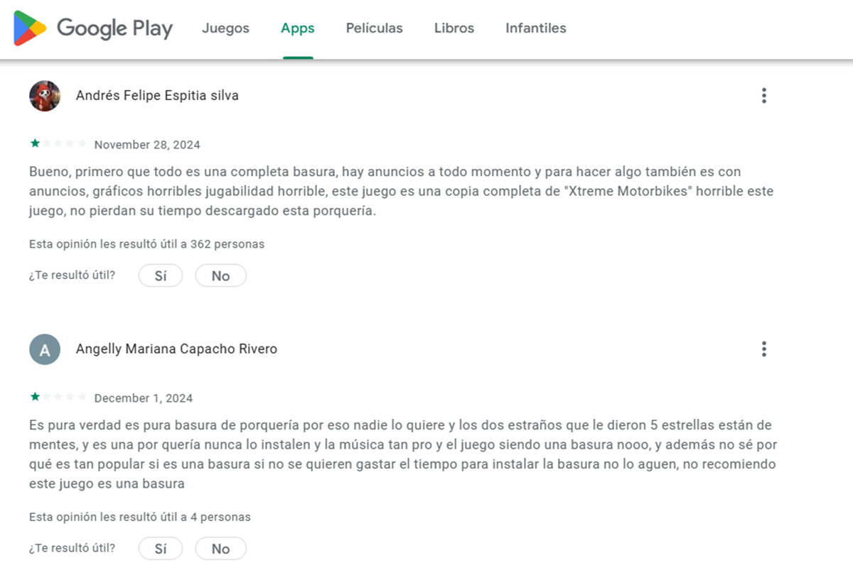 Estas so las opiniones de Real Moto Driving Racing World