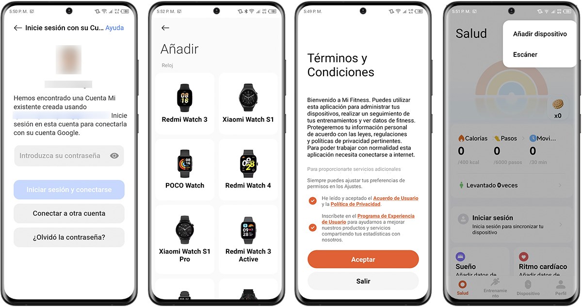 Así puedes configurar Mi Fitness con tu pulsera o reloj Xiaomi paso a paso