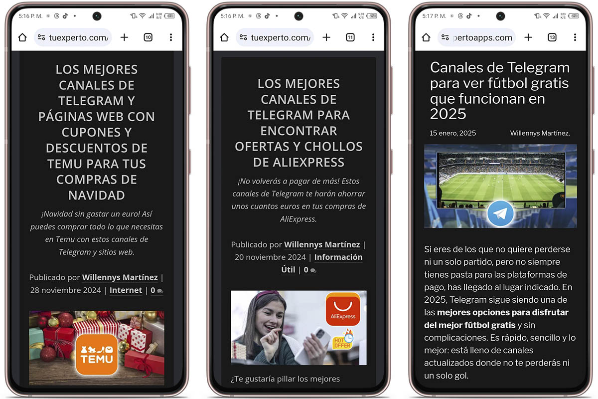 Canales de Telegram con contenidos gratis - Busca en directorios online