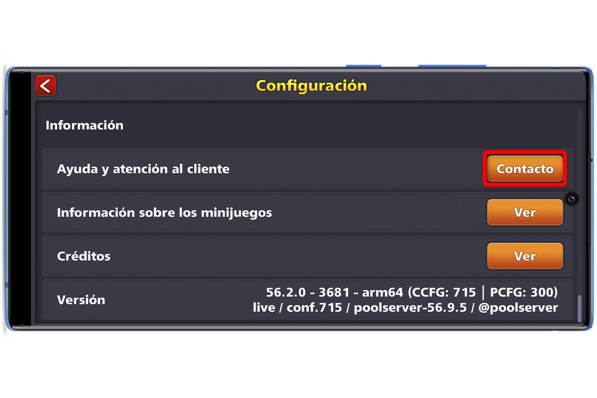 Conexión perdida en 8 Ball Pool - Contacta con el soporte técnico de 8 Ball Pool