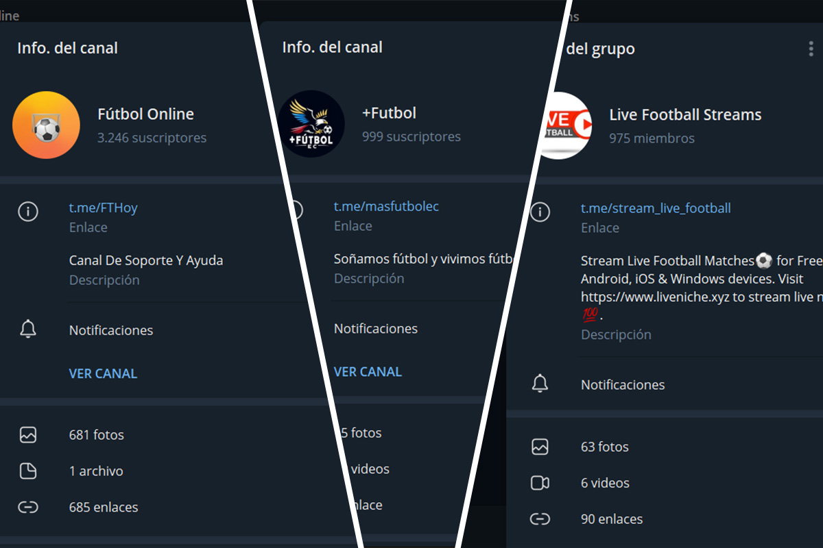 Los mejores canales de Telegram para ver fútbol gratis que funcionan en 2025
