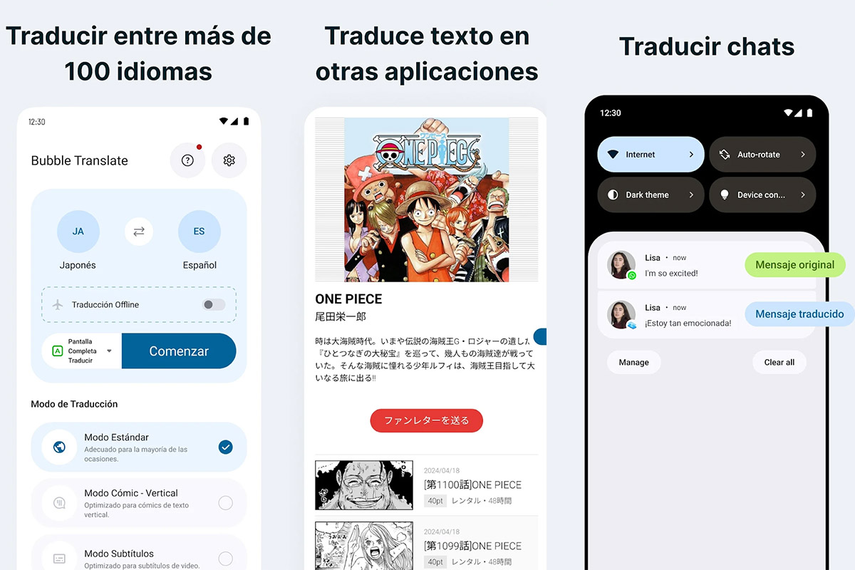 Cómo traducir mensajes y publicaciones de RedNote a español - Traducción de Pantalla Burbuja