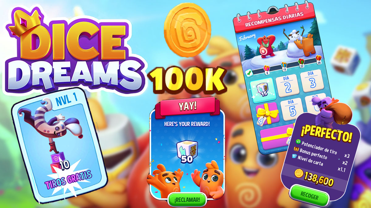 Cómo conseguir tiradas y monedas gratis en Dice Dreams