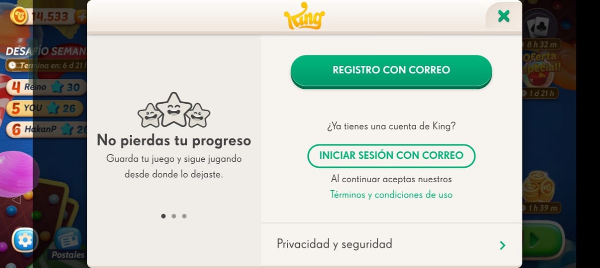 cuenta king