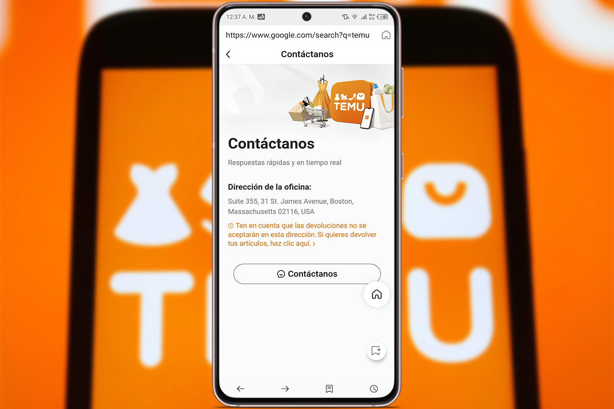 ¿Hay teléfono gratuito de atención al cliente en Temu?