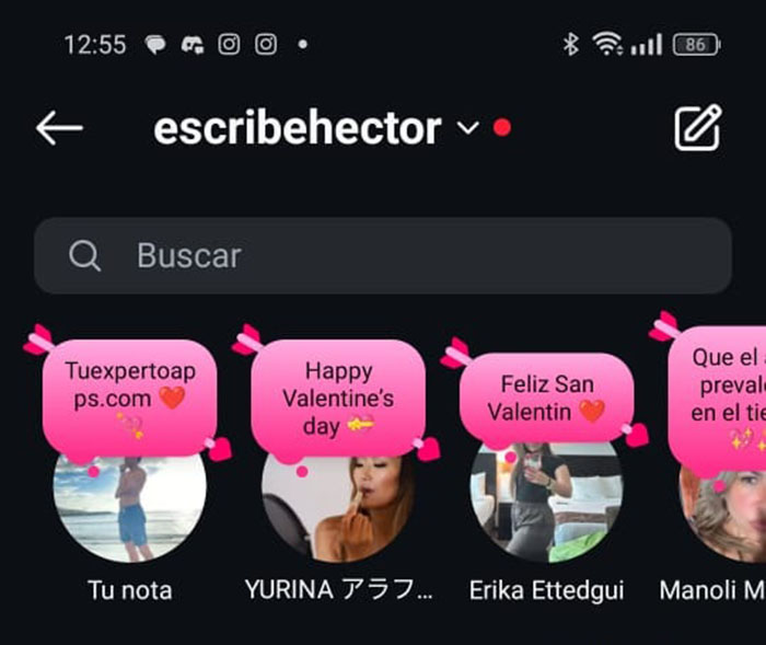 notas personalizadas instagram