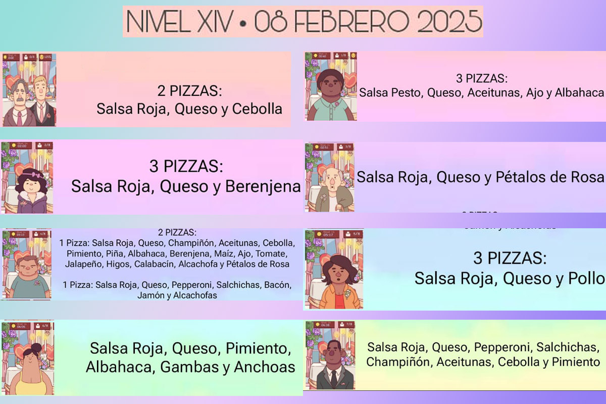 Evento de San Valentín 2025 de Buena Pizza Gran Pizza - Nivel 14