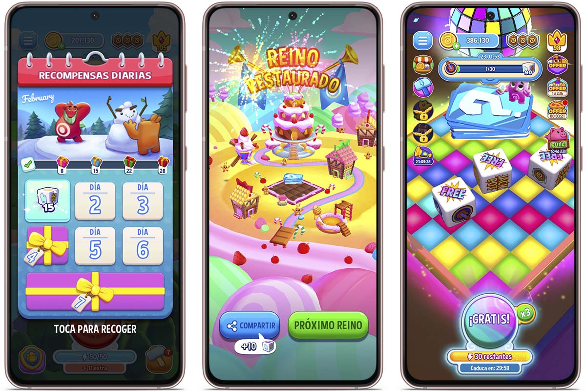 Trucos para conseguir tiradas y monedas gratis en Dice Dreams - Aprovecha el calendario de recompensas diarias