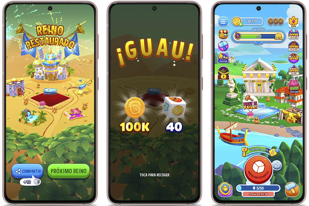 Trucos para conseguir tiradas y monedas gratis en Dice Dreams - Construye y mejora tu reino