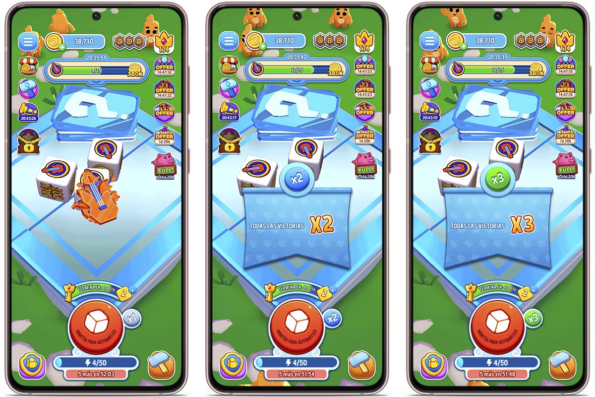 Trucos para conseguir tiradas y monedas gratis en Dice Dreams - Reclama tiradas cada hora