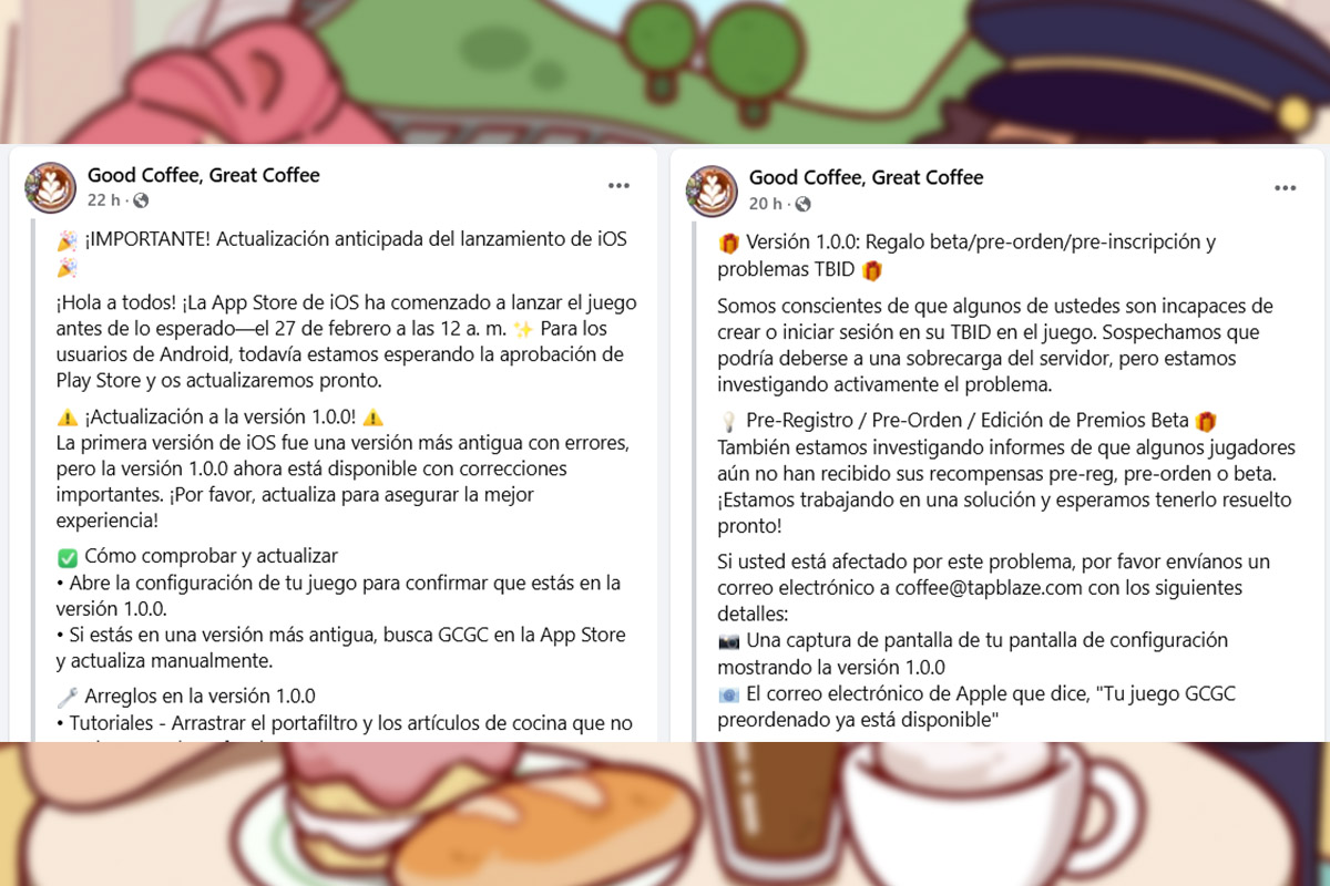 Trucos para triunfar en Good Coffee Great Coffee - Mantente atento a las actualizaciones