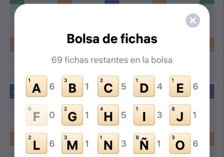 bolsa de fichas easy words