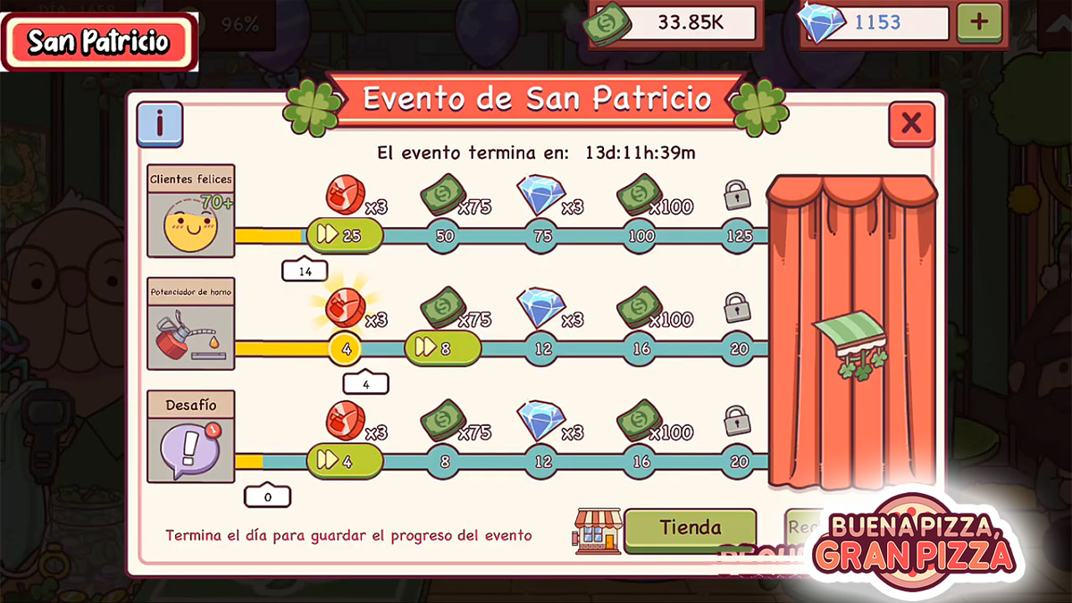 Cómo completar el evento de San Patricio en Buena Pizza Gran Pizza de 2025 - No dejes de jugar a diario