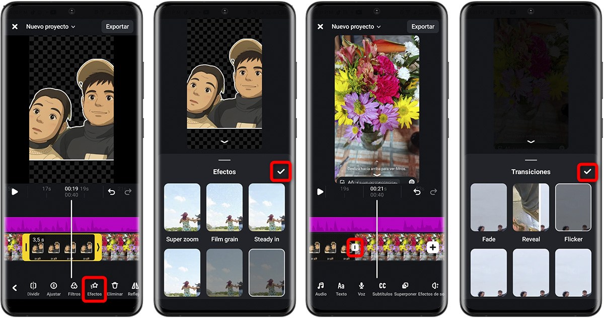 Cómo editar un reel de Instagram en Edits gratis - Añade efectos y transiciones