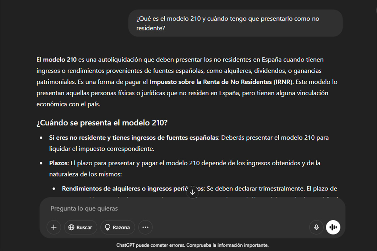 Mejores prompts para preguntarle dudas sobre la Declaración de la Renta 2024 a ChatGPT - Residentes y no residentes