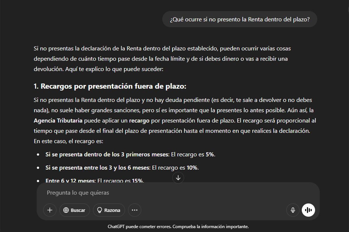 Mejores prompts para preguntarle dudas sobre la Declaración de la Renta 2024 a ChatGPT - Técnicos y de procedimiento