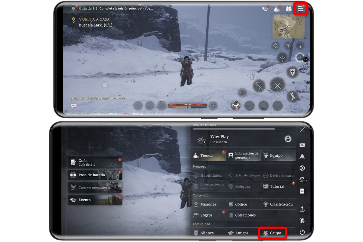 Cómo crear un equipo para jugar con amigos en Game of Thrones Kingsroad paso a paso