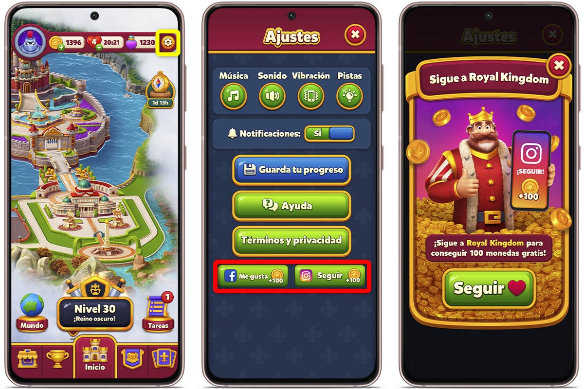 Sรญguelos en sus redes sociales
