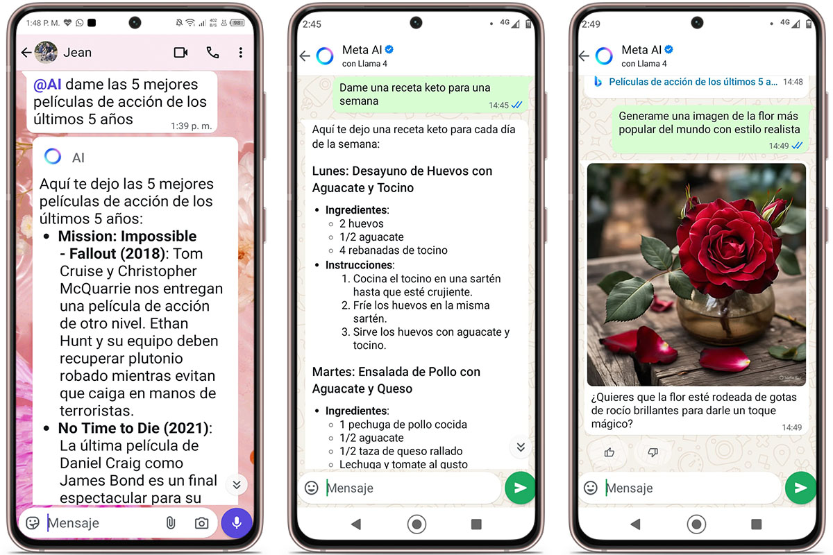 Búsqueda de información sin salir del chat