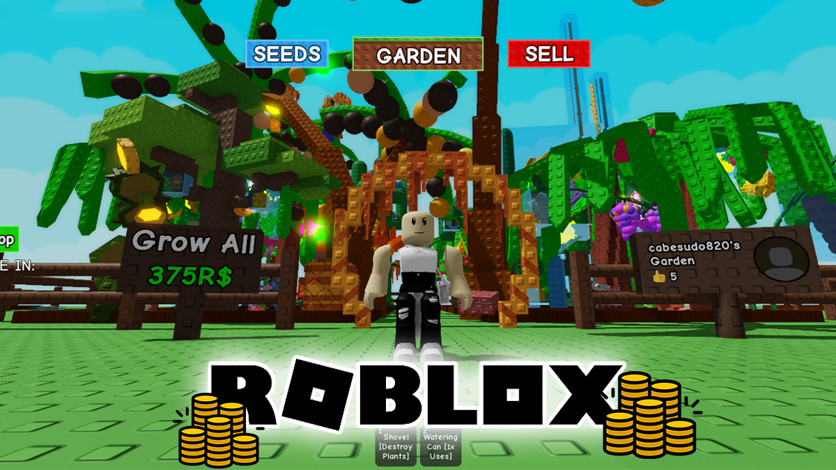 Las herramientas más útiles para hacerte de oro en Grow a Garden de Roblox