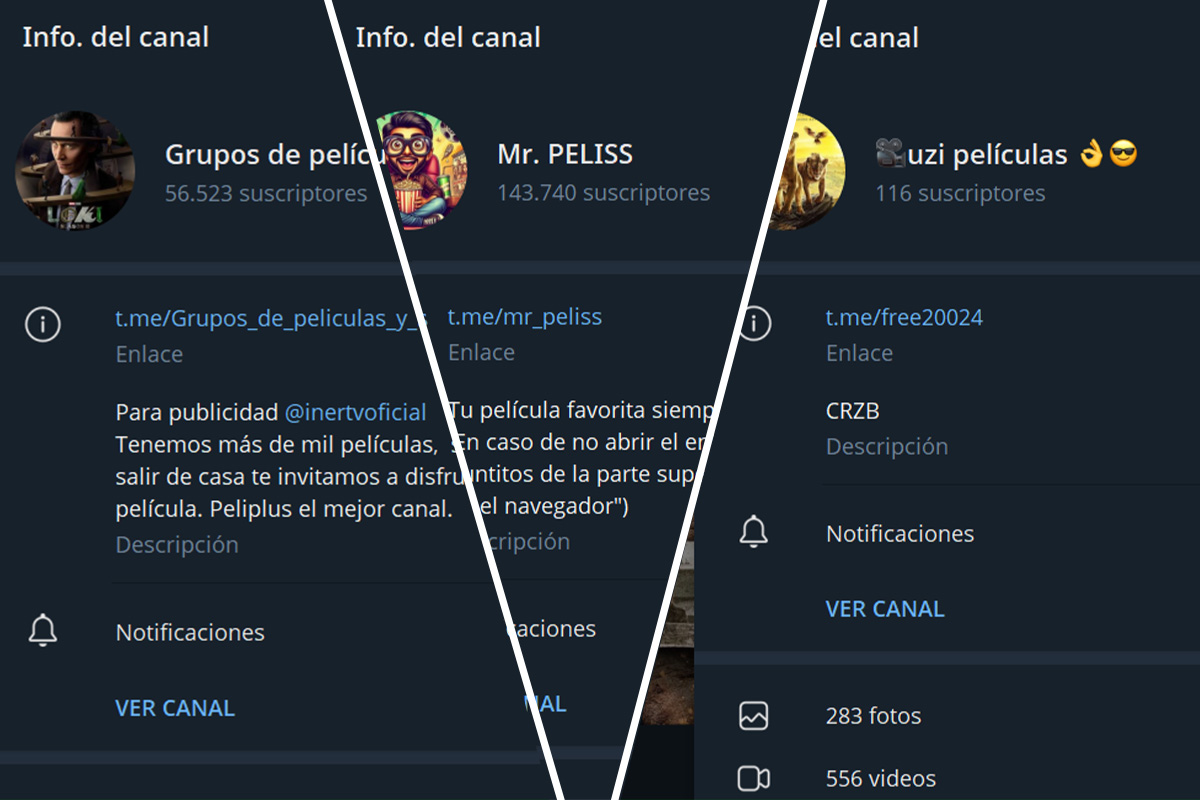 Mejores canales de películas y series en Telegram