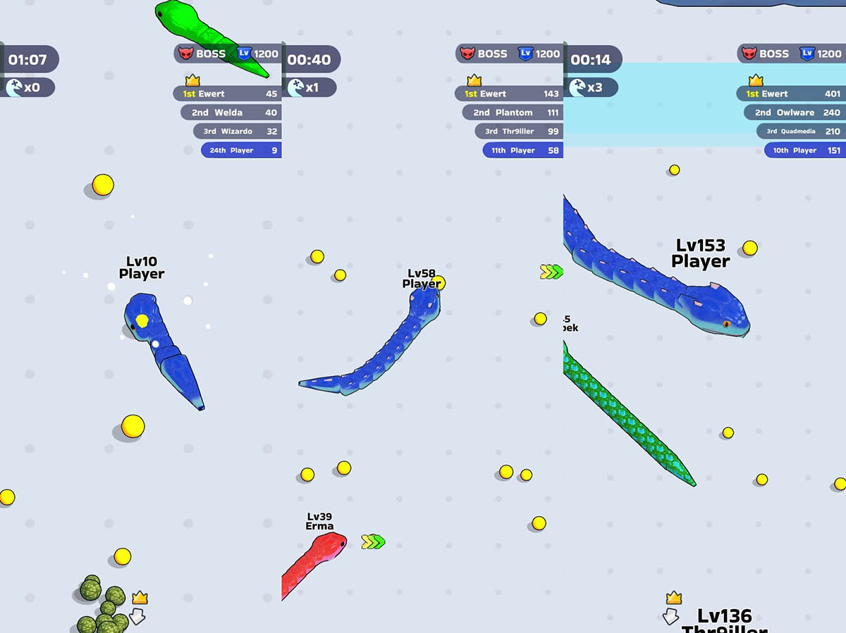 snake clash movimiento