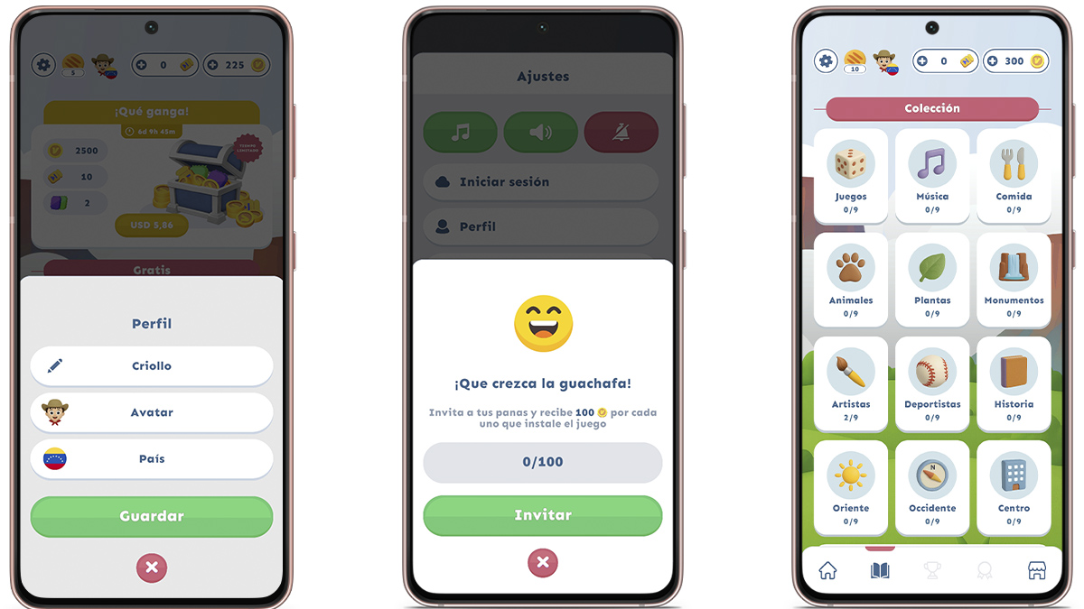 Estas son las funciones principales del juego Venezolario