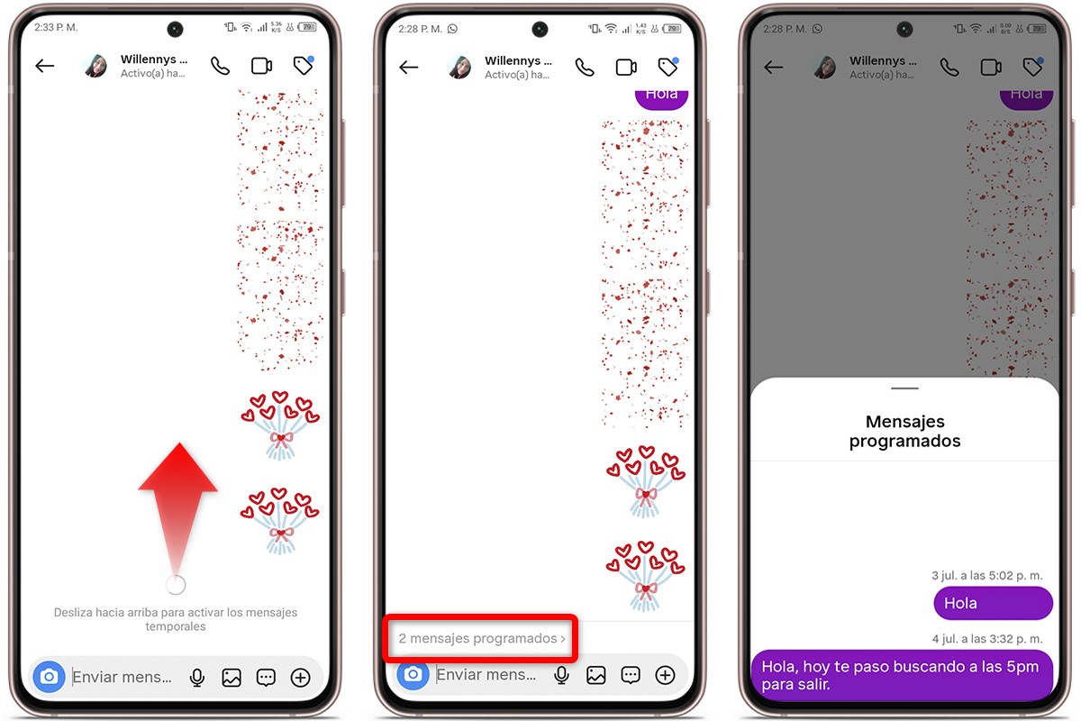 Así puedes ver los mensajes programados de Instagram
