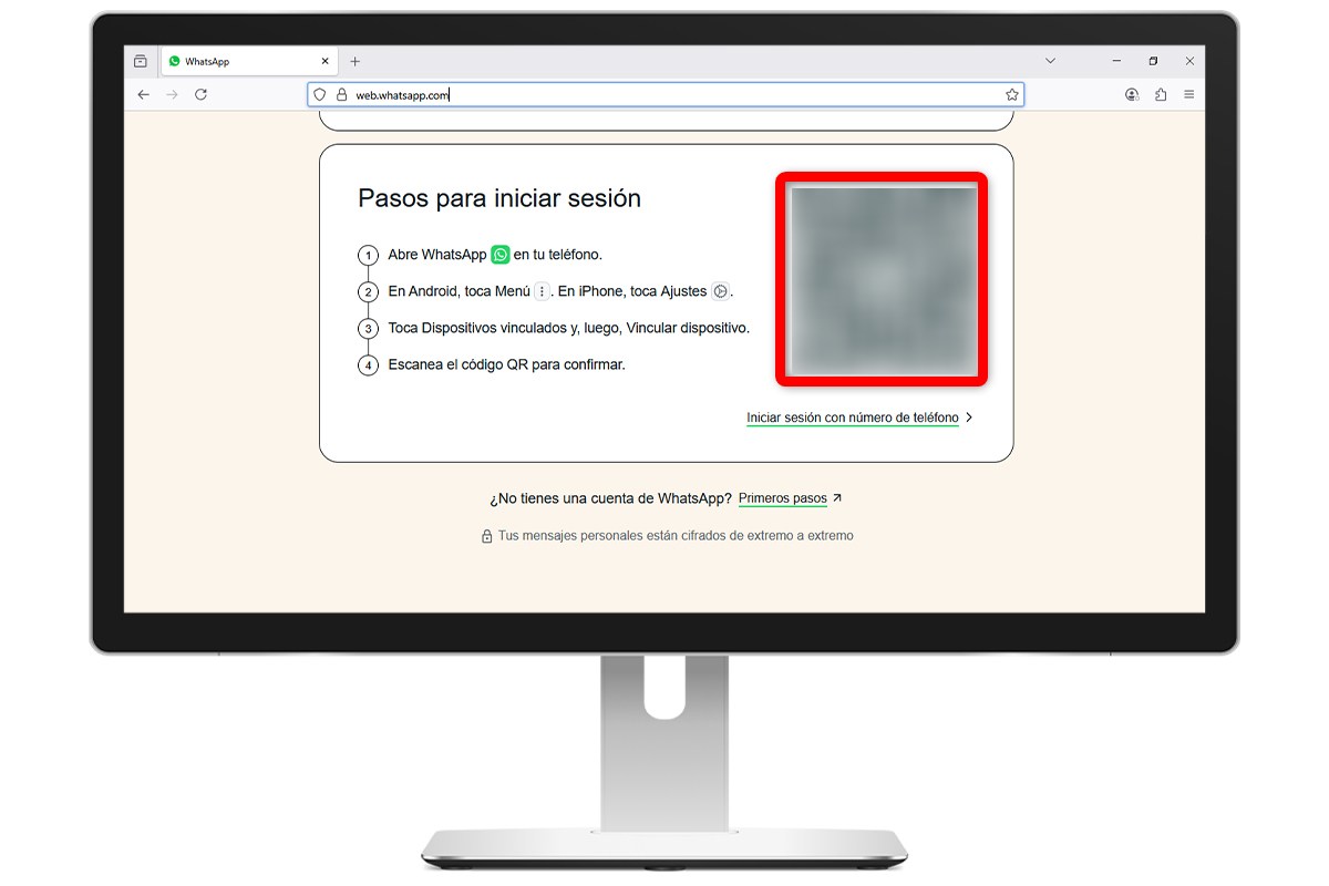 Pasos para iniciar sesi贸n en WhatsApp Web
