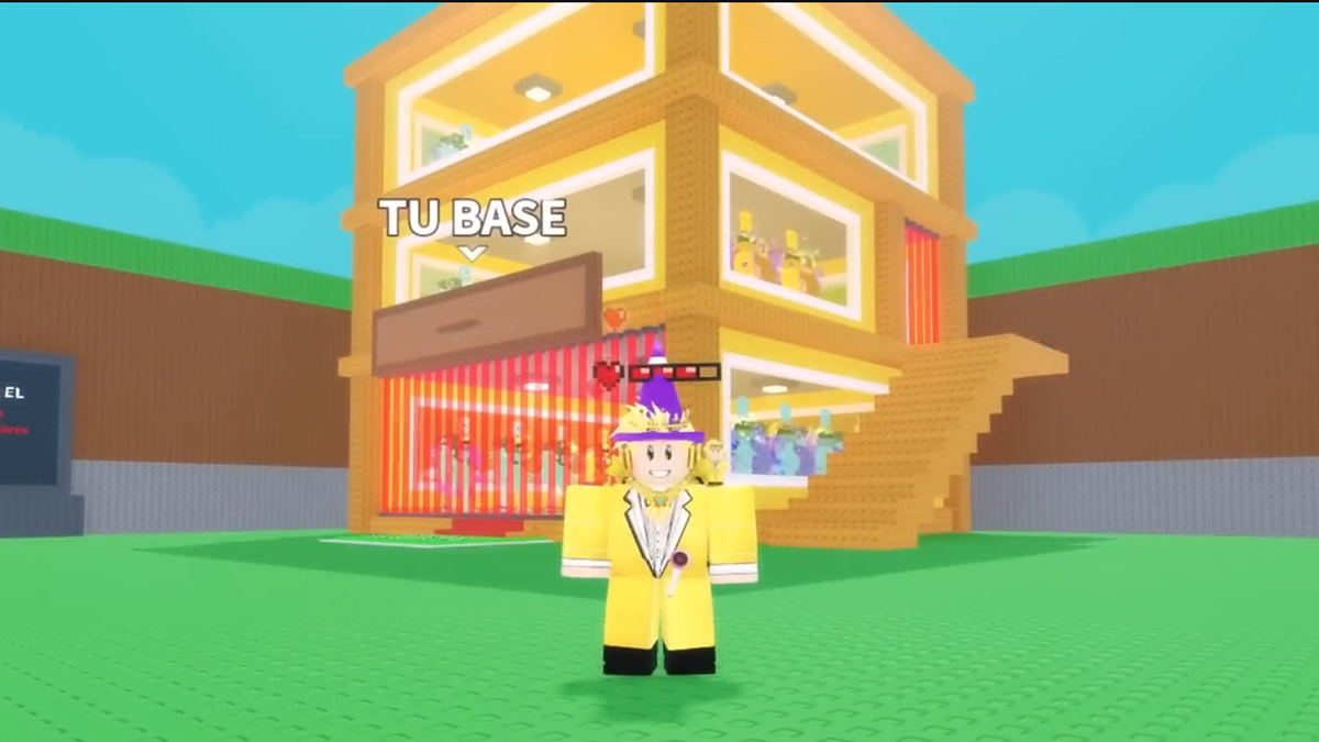 Bases de colores en Steal a Brainrot en Roblox - Oro
