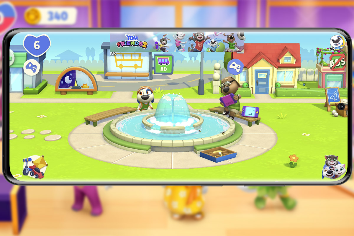 Así se ve la interfaz de Mi Talking Tom: Amigos 2
